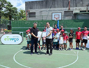 起而行綠能與清大男籃為建功國小棒球隊策劃籃球體驗活動